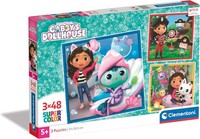 Clementoni Puzzle 3X48 Teile Super Kolor Gabby's Dollhouse