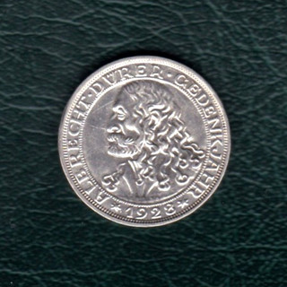 REPÚBLICA DE WEIMAR. 3 REICHSMARK "ALBRECHT SECKER" 1928 D PLATA EXCELENTE