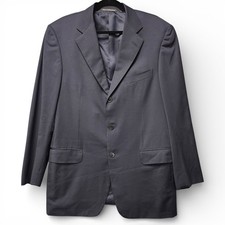 Ermenegildo Zegna Blazer Mens EU 50R US 40R Dark Blue Wool Made in Switzerland