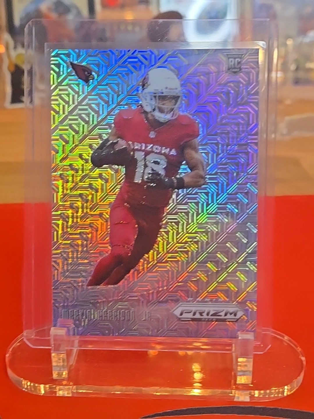 Marvin Harrison Jr. 2024 Prizm Deca -  Downtown Bound Mojo /30 Arizona Cardinals