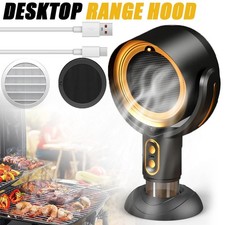 Portable Range Hood 2 Speeds Kitchen Exhaust Fan Extractor Hood For Camping BBQ