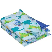 Wildkin 100 Cotton Kids Nap Mat Cover for Boys  Girls, Sewn-in Flap Pillowcase