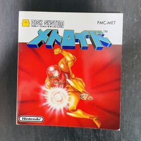 Metroid With Sticker Nintendo Famicom Disk System 1986 FMC-MET Action Retro Game