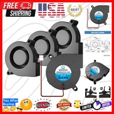 50mm 5015 Blower Fan 5V, 3D Printer 5 Volt Fans Blower Turbine Turbo Hydrauli...