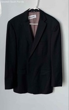 Hugo Boss Mens Black Long Sleeve Notch Lapel Single-Breasted Blazer Size L