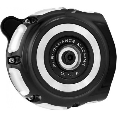 PERFORMANCE MACHINE PM HARLEY VINTAGE AIR CLEANER 0206-2130-BM 93-UP TWIN & EVO