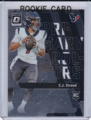 C.J. STROUD ROOKIE CARD 2023 Donruss Optic PRIMARY COLORS RC Houston Texans CJ