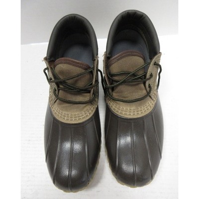 VINTAGE LL Bean Bean Boots Men 10 M Brown Low Duck Canvas  display picture 2