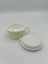 Tupperware 3 Pc 6oz Egg Separator Cup w/ Cover Set- #s 1896-5, 1894-2, 1893-2