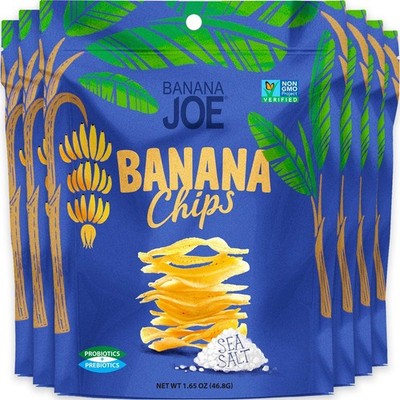 Banana Chips Sea Salt Healthy Chips - 1 Bill Probiotics healthy snas