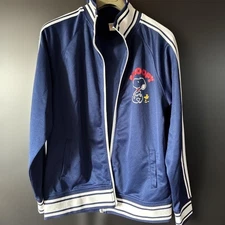 Snoopy USJ Navy Jacket & Pants Set L Zipper Top Elastic Waist Bottom