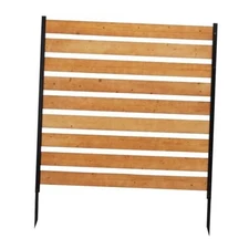 48 * 48IN Privacy Fence Screen, Wooden Fence Panels for Outdoor Yard Trash 