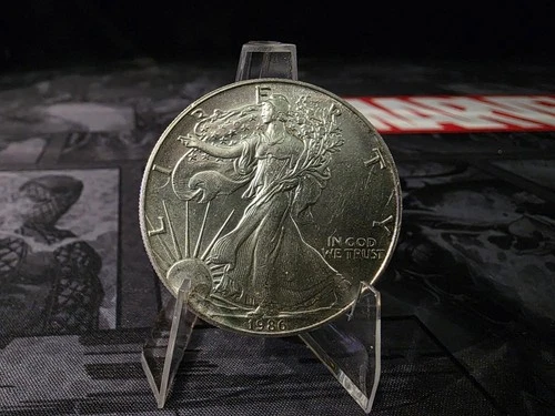 1986 American Eagle Walking Liberty 1 oz Fine Silver One Dollar Coin