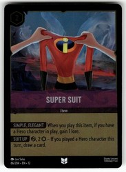 Disney Lorcana Wilds Unknown Super Suit 66/204 Cold Foil Uncommon