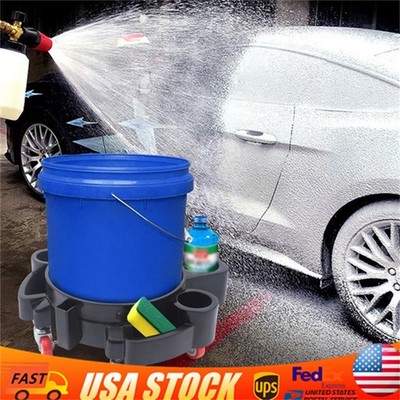 Professional For Car Detailing Cleaning Car Wash Bucket Dolly Cart Kits Holder