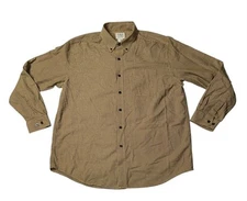 Preowned- L.L. Bean Button Front Houndstooth Shirt Mens (Size L)
