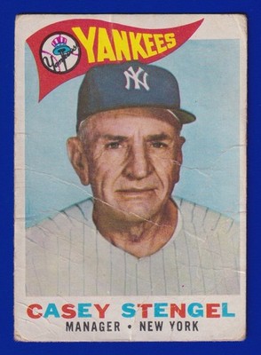 CASEY STENGEL yankees 1960 TOPPS #227 