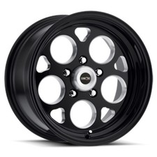 1 New 15x8 Vision 561 Sport Mag Black W Milled Windows 5x127 5x5 Et0 Wheel Rim