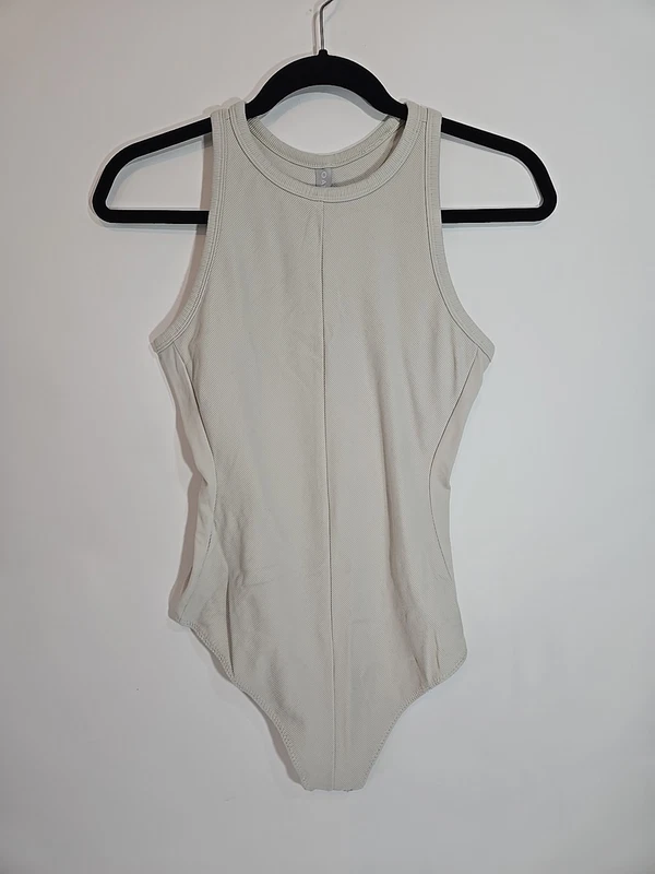 athleta sleeveless bodysuit ribbed stretchy racerback 