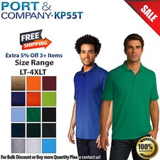 Port  Company KP55T Mens Big  Tall Short Sleeve Core Blend Jersey Knit Polo