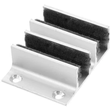 2PCS Aluminum Alloy Sliding Glass Door Bottom Floor Guide Practical Stay Roller