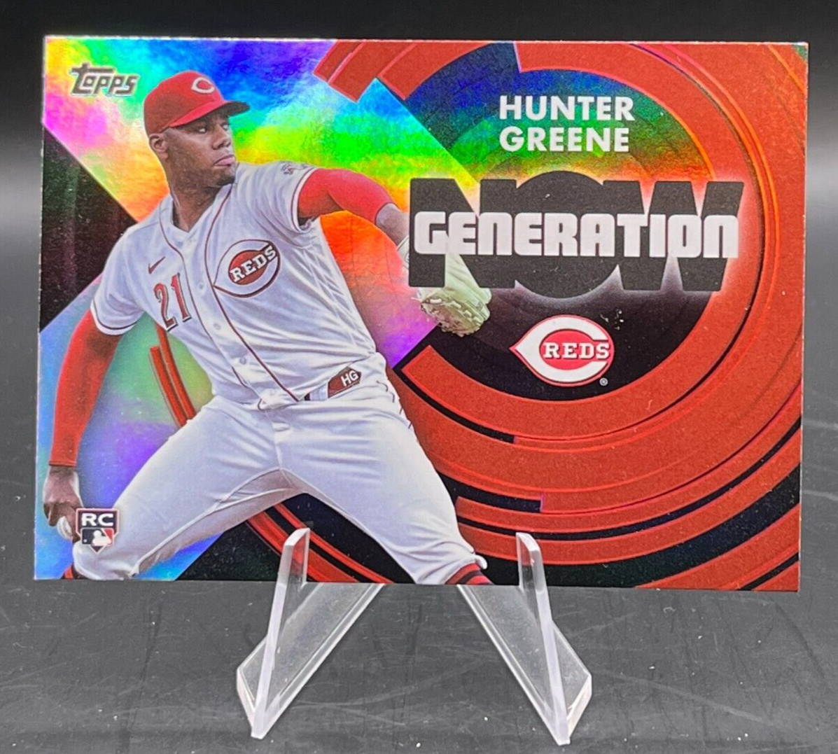 2022 Topps Baseball Generation Now Cincinnati Reds Hunter Greene Rookie