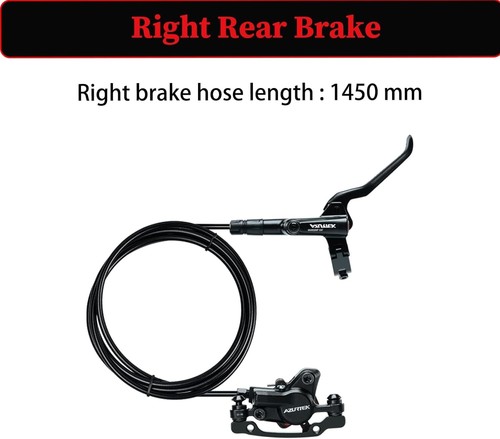 Aluminum Hydraulic Brake Set with 160mm Rotors - Universal Bike Compatibility - Picture 5 of 10