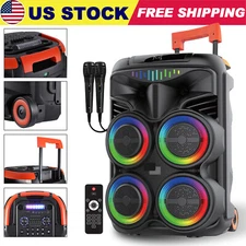 20000W Powerful Portable Rechargeable Wireless Bluetooth Party Speaker with Mic