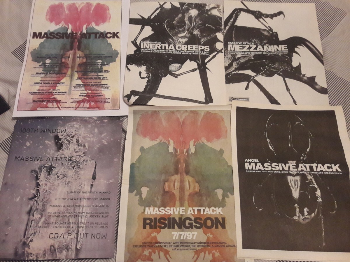 MASSIVE ATTACK magazine advert / sm poster LIVE 1998 inertia