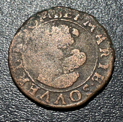 1620-1629 France Feudal Domes Princess Marie Bourbon-Montpensier Double Tounrois