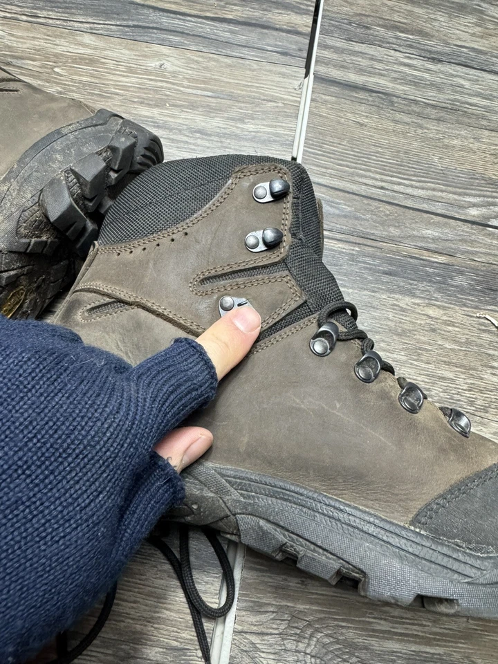 Bota Blanca Payette para Hombre; Bota de Trabajo con Cordones - Puntera Redonda - ¡Defecto 9.5! Foto 4 de 4