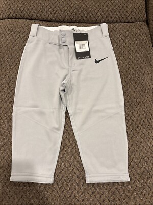 Nike Softball Pant. Gray. Youth XS