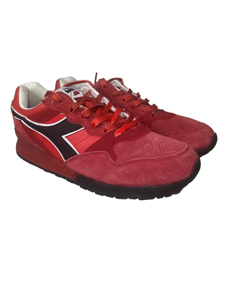 Diadora Finish Line x Intrepid QS Red Black mens Sneakers Size US