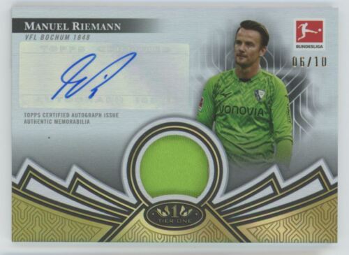 Manuel Riemann 2023 Topps Tier One Relic Holo Auto /10 #ATOR-MRM - Picture 1 of 2