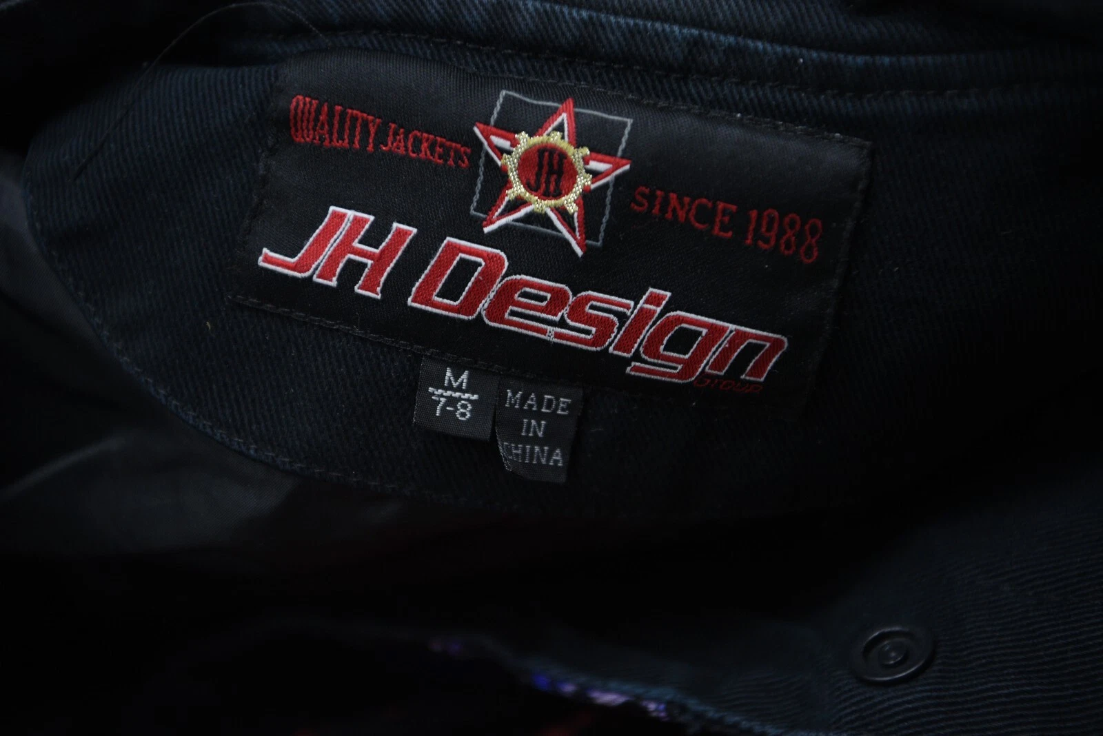 Batman Joker Jeff Hamilton Youth Medium Baseball Jacket