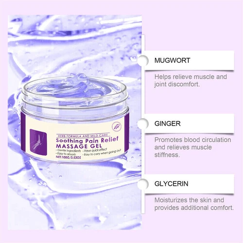 Kresin Joint Pain Gel Purple Gel, Kresin Soothing Pain Massage Gel Neck 100g 1-5 - Picture 9 of 17