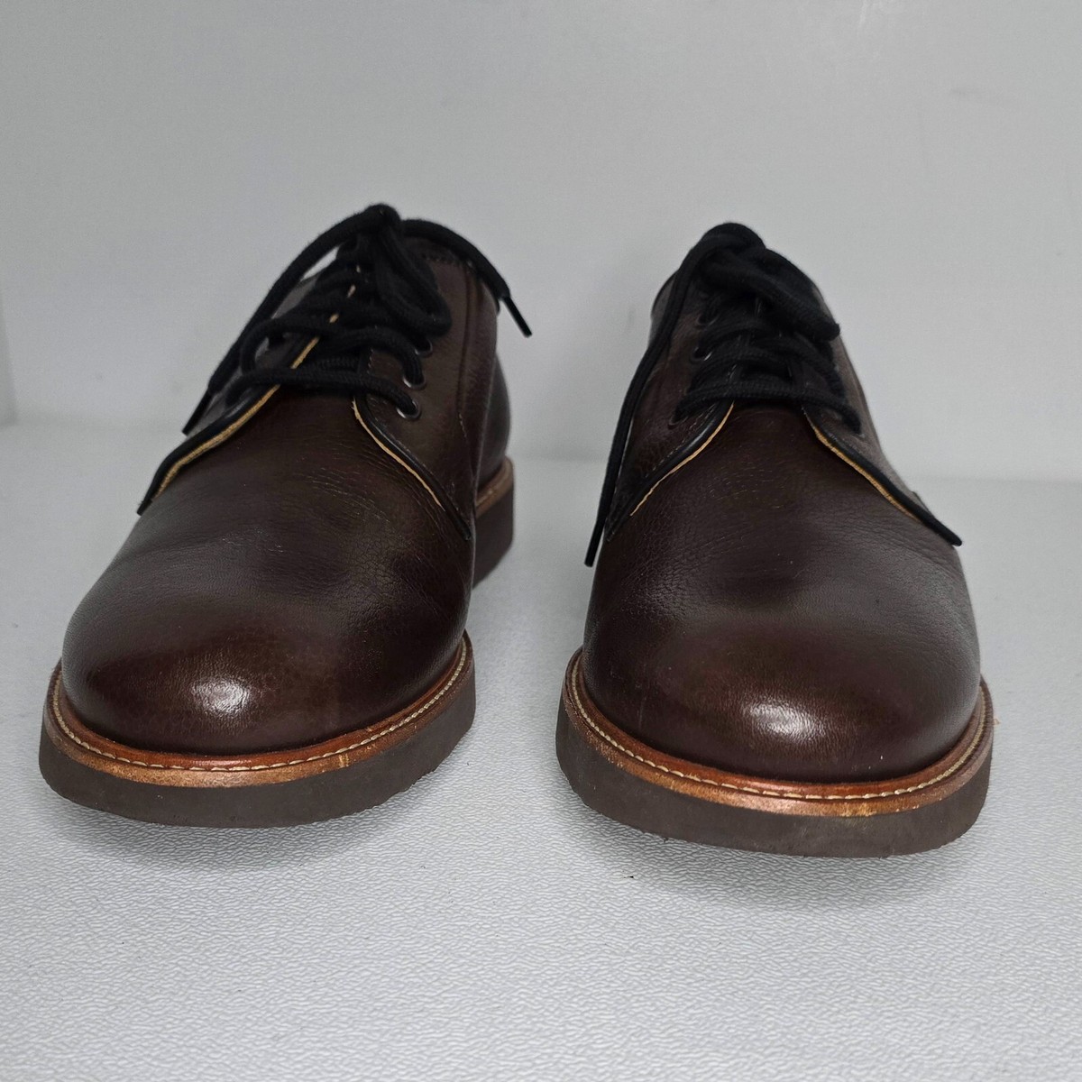 Samuel Hubbard Highlander Oxford Shoes Mens Sam Hubbard Brown Pebble Grain Highlander Dress Shoes  main image 3