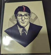 Tyler Stout Clark Kent Superman Movie Handbill Pros Cons Blue Hair Variant Art