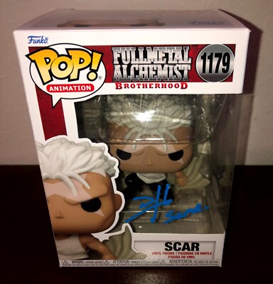 Dameon Clarke FullMetal Alchemist Scar #1179 Signed Autographed Funko Pop PSA E3