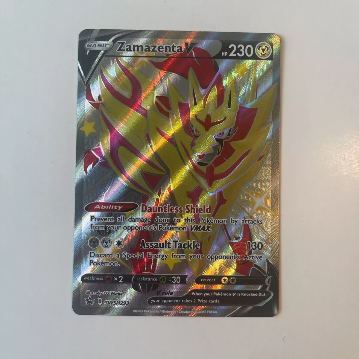 Zamazenta V - SWSH293 Shiny Full Art Ultra Rare Promo - Crown