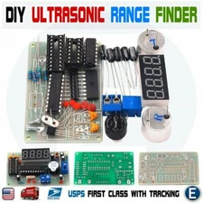 DIY KIT Ultrasonic Distance Measuring Sensor Module LED Display Range Finder