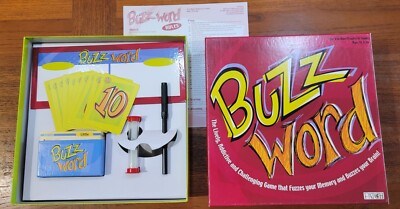 Buzz Word Addictive Game That Buzzes Your Brain Adult 2003 Fun