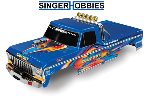 Traxxas 3661x Bigfoot No.1 Blue-X Monster Truck Body Stampede/BigFoot TRA1
