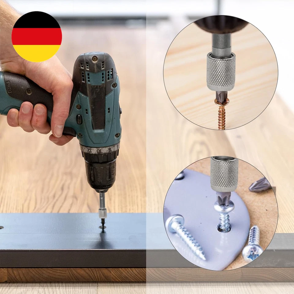 2 Stück SDS Plus Adapter, 6,35mm Bit Holder, Sechskantschaft Bohrerhalter, Kann - Bild 3 von 4