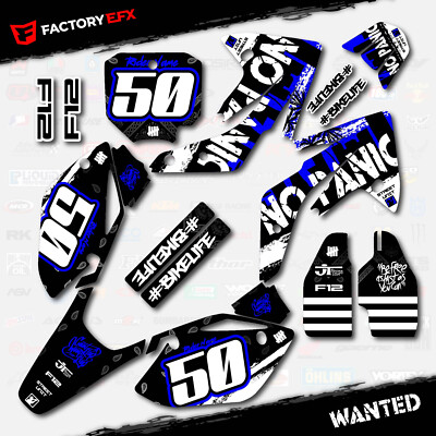 Blue Wanted Racing Graphics Kit fits Honda CRF150R 07-25 CRF 150R Decals