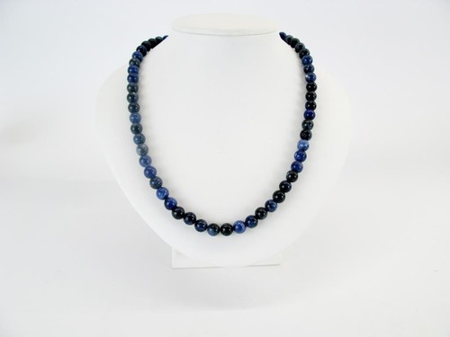 Sodalite - Halskette, echte Natursteine Heilsteine Edelsteine, Modeschmuck - Bild 3 von 8