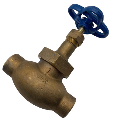 NIBCO 1'' Solder 150# SWP S-235-Y Bronze Globe Valve NEW USA S235Y 