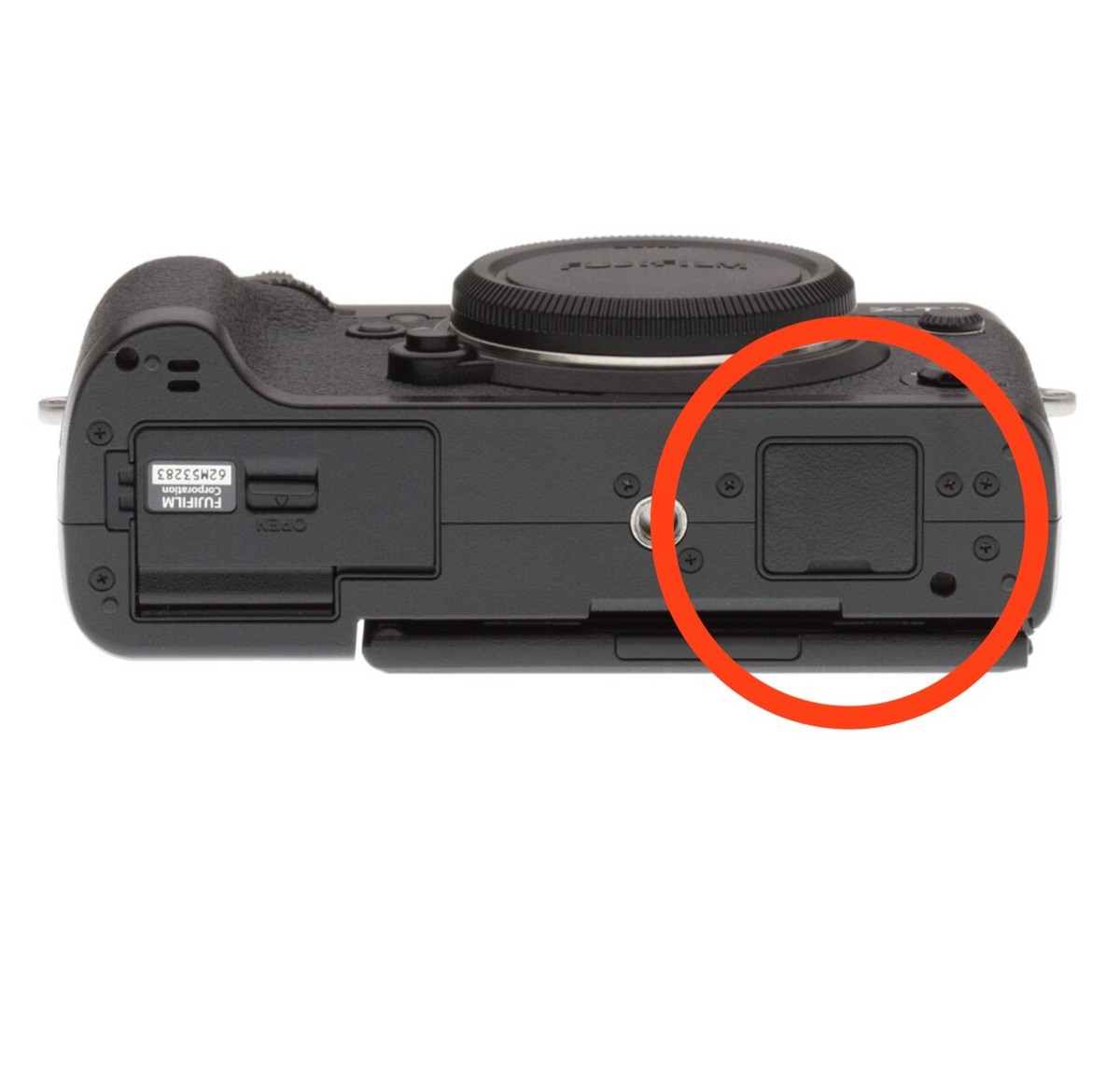 Bottom Grip Port Access Rubber Cover For Fuji Fujifilm X-T2 X-T3