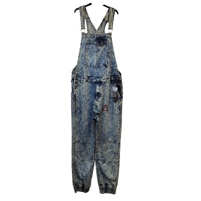 G8one Bleach Blue Tapered Denim Dungarees Uk Men's L W34 L30 Bnwt