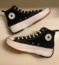 Converse Run Star Hike Shoes Men's High Sneakers Black/White 166800C Size 13us